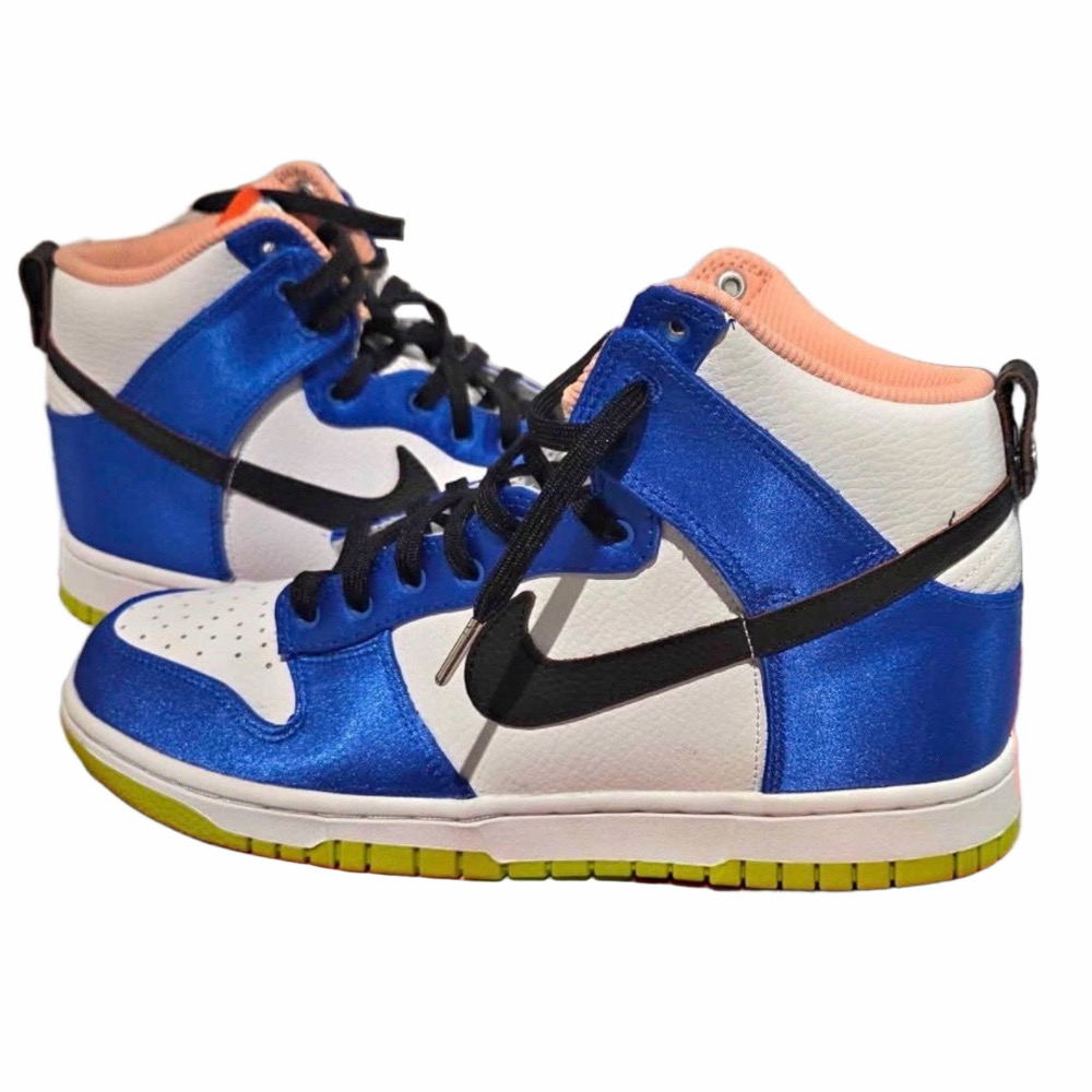 Nike Dunk High Blue Satin | EUC | Sz 8.5W